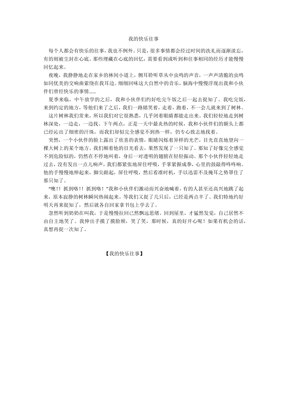 我的快乐往事_第1页