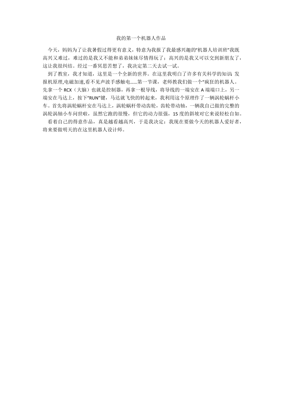 我的第一个机器人作品_第1页