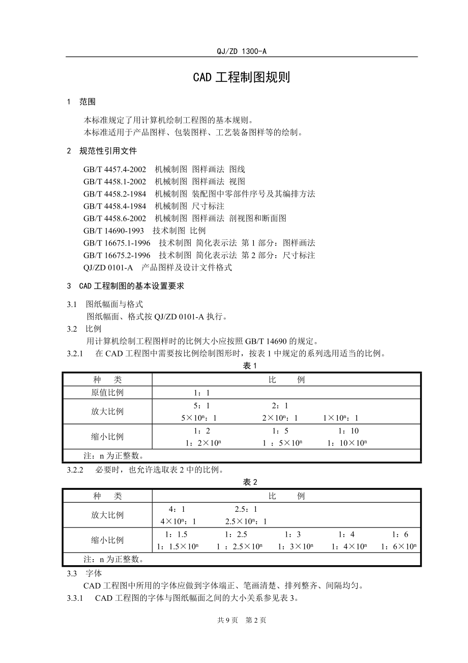 CAD工程制图规则_第1页