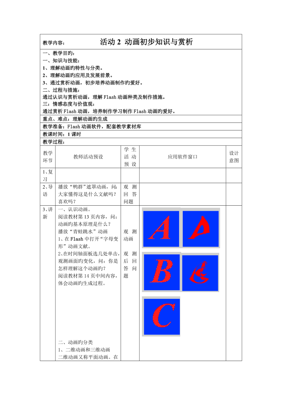 活动动画初步知识与赏析_第1页