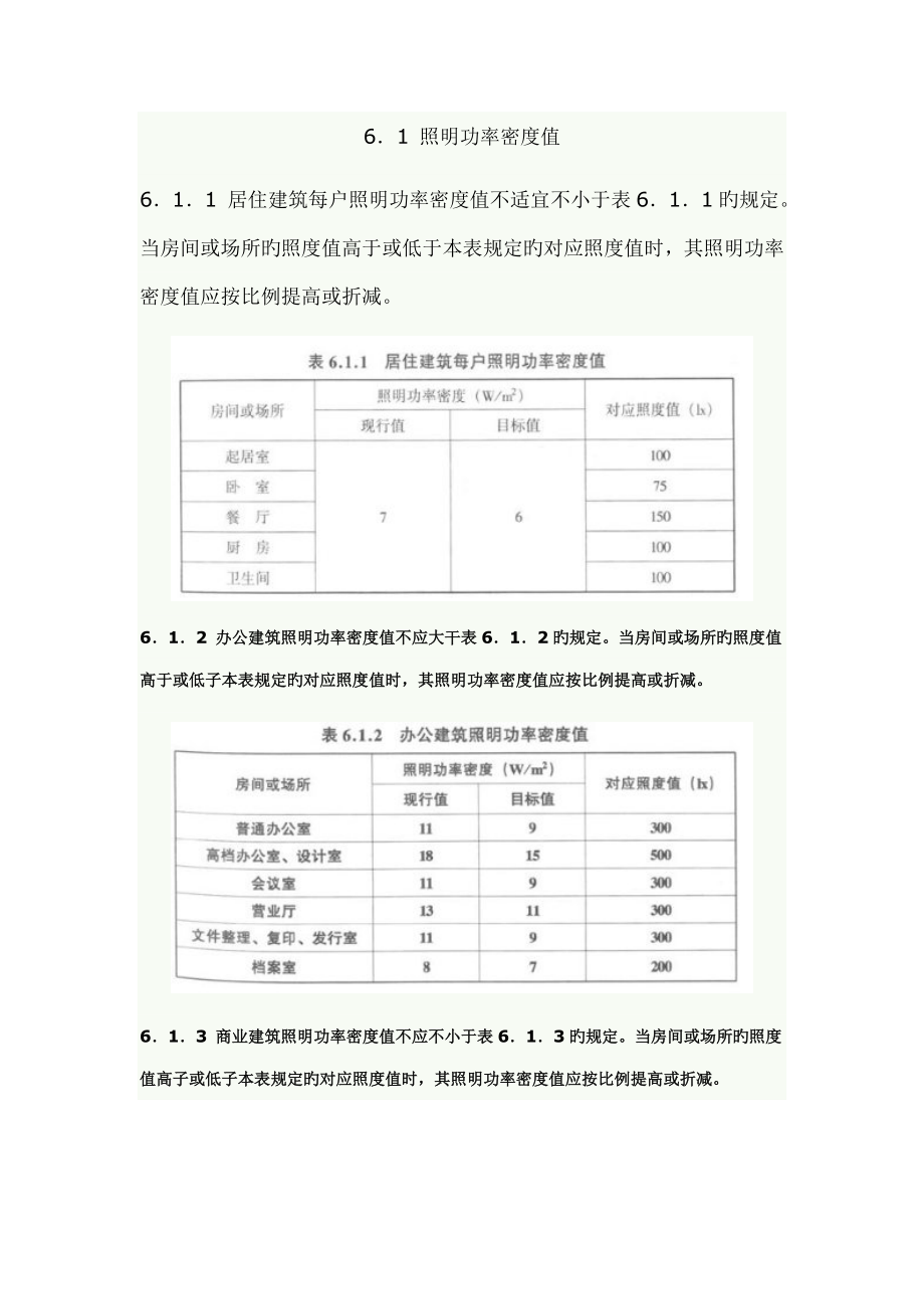 建筑照明设计标准照明节能规范_第1页