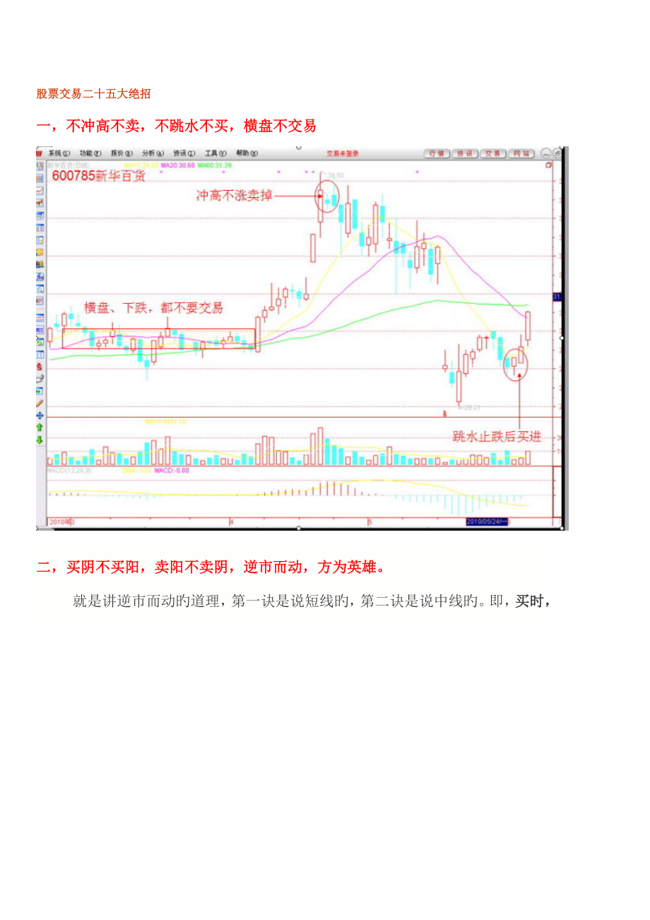 老股民总结的条股票交易技巧_第1页