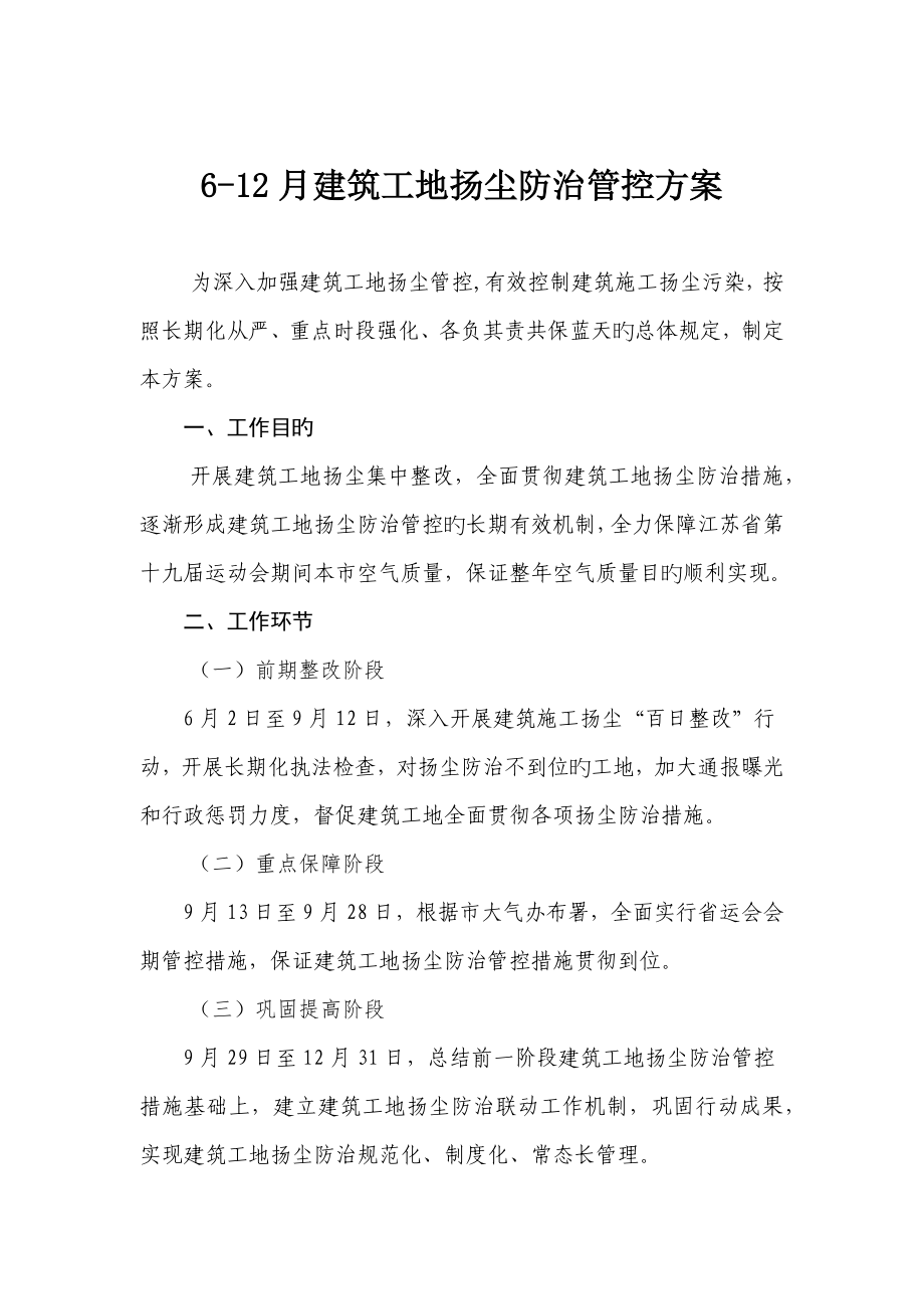 建筑工地扬尘防治管控方案_第1页