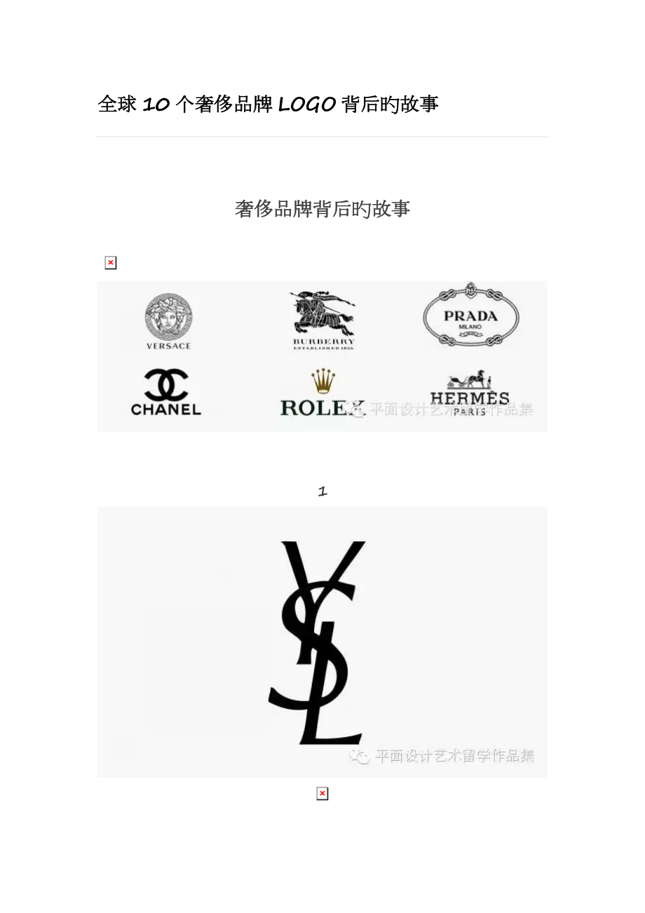 全球10个奢侈品牌LOGO背后的故事_第1页