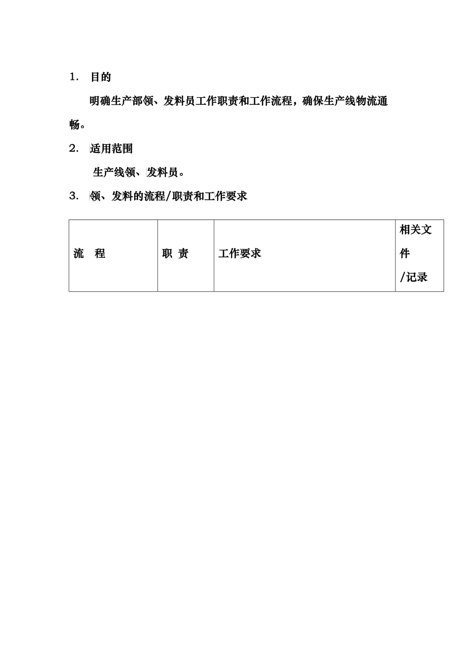生产部领发料员工作流程_第1页