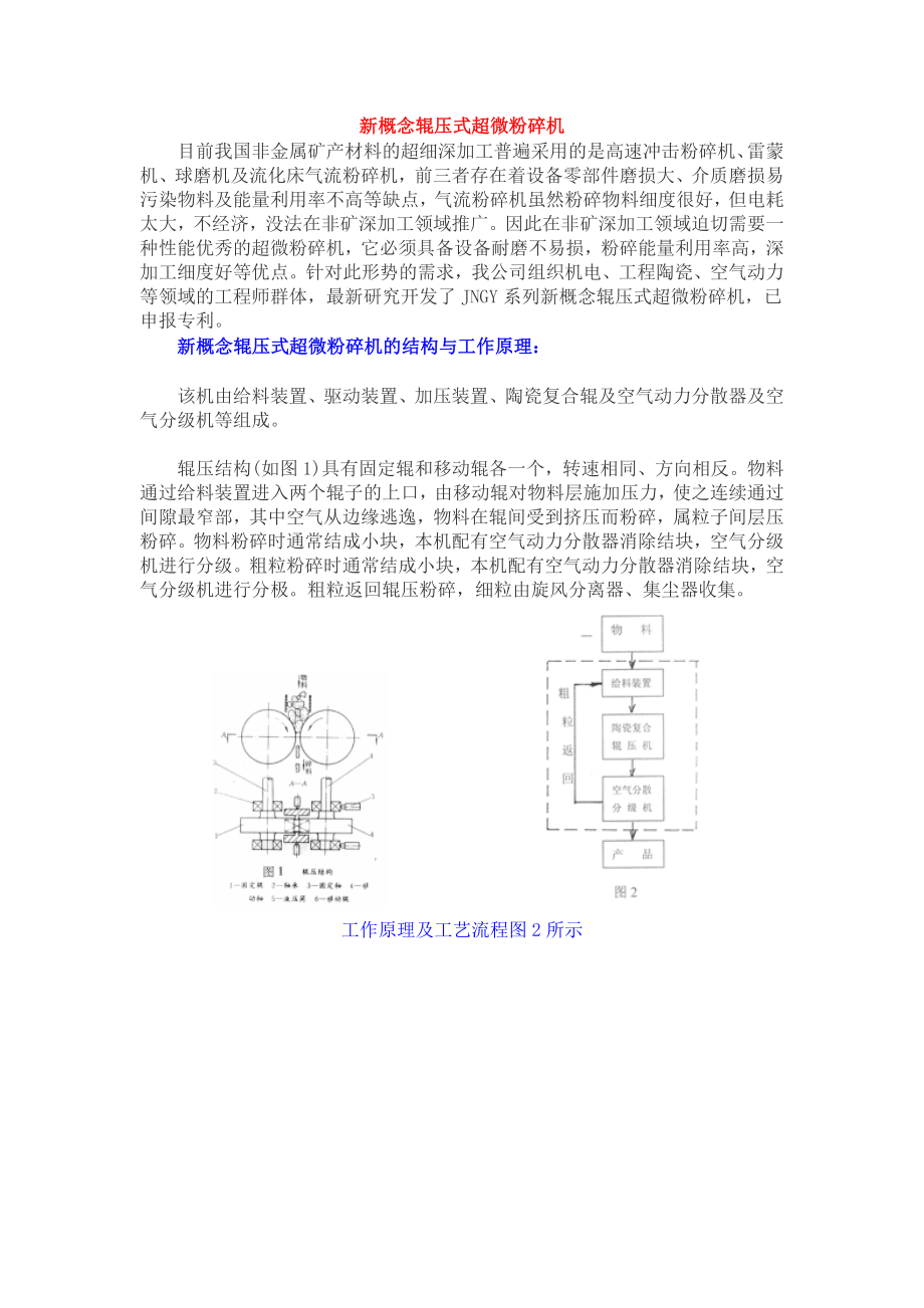 新概念辊压式超微粉碎机_第1页