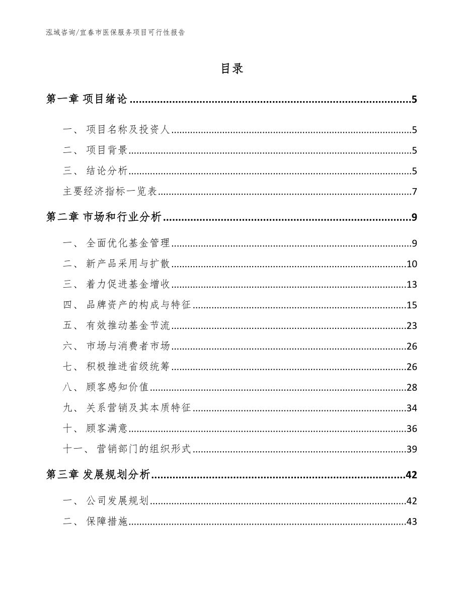 宜春市医保服务项目可行性报告_第1页