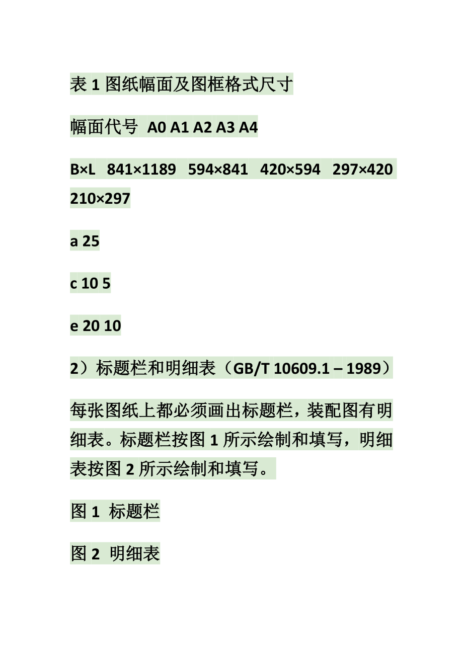 CAD图纸幅面及图框格式尺寸_第1页