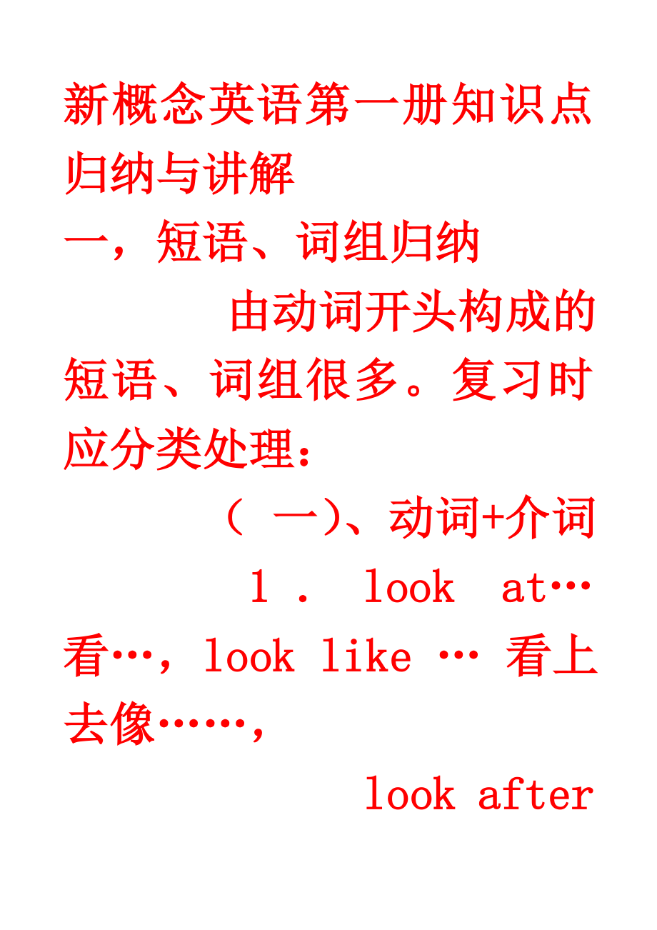 《新概念英语》第一二册语法精粹_第1页