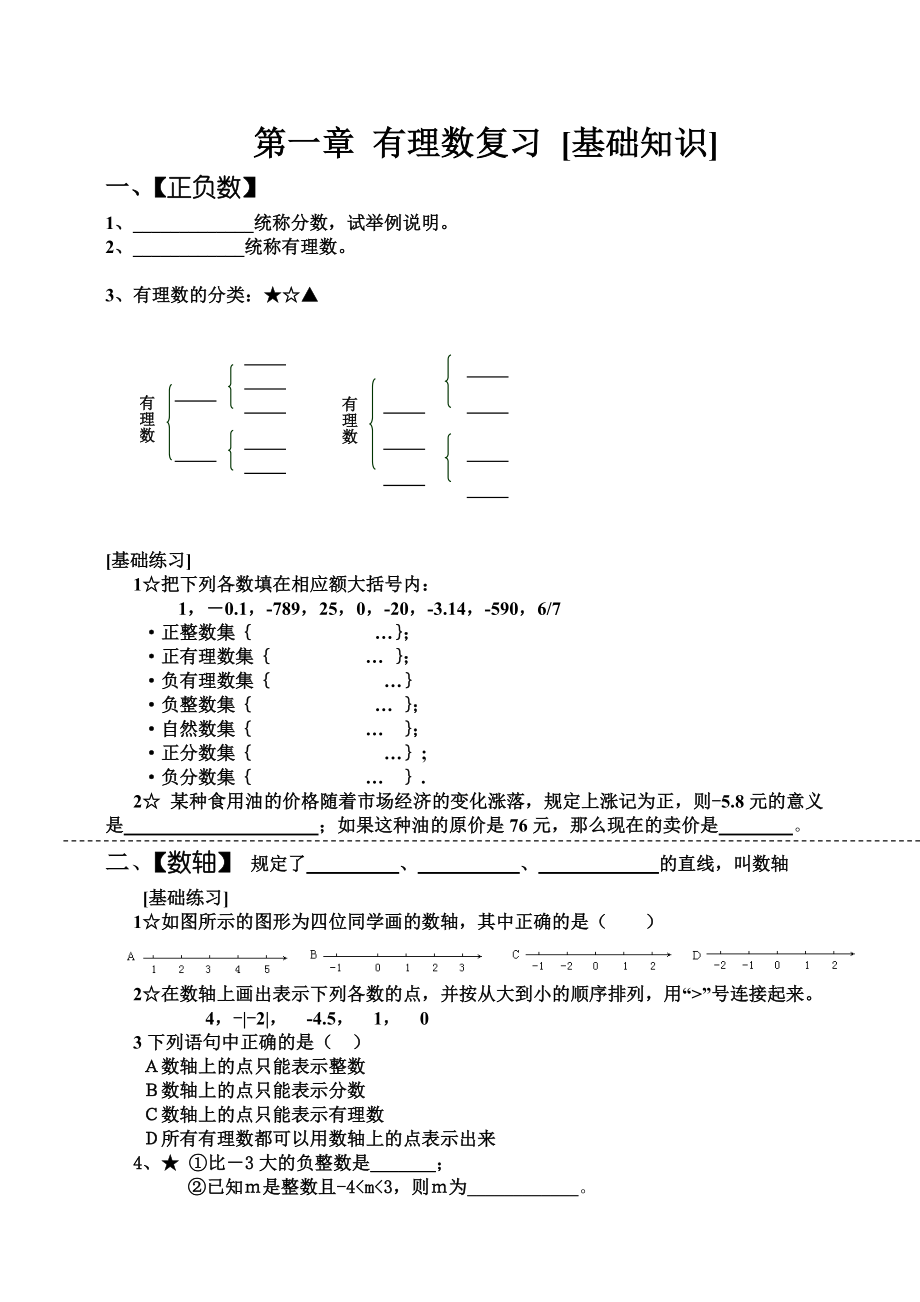 第一章-有理数复习_第1页