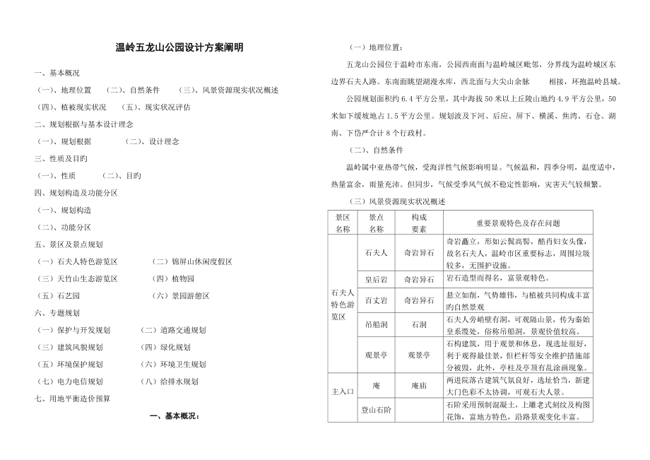 温岭五龙山公园设计方案_第1页