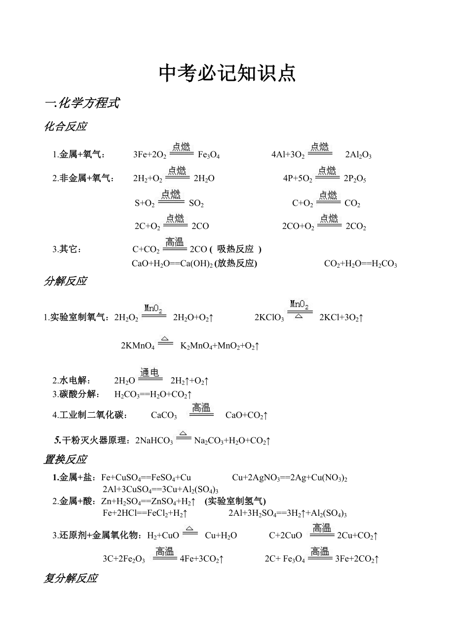 中考化学必记知识点_第1页