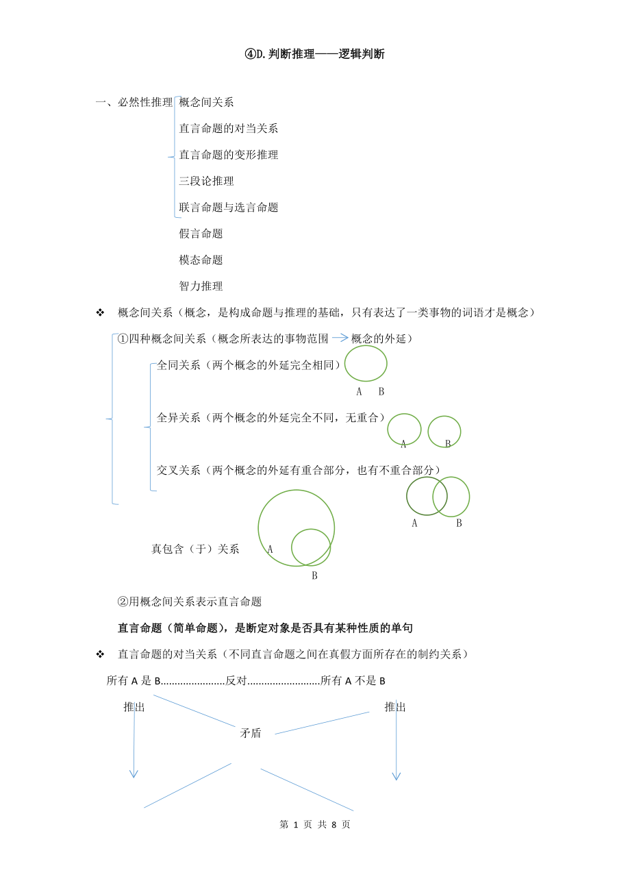 判断推理——逻辑判断_第1页