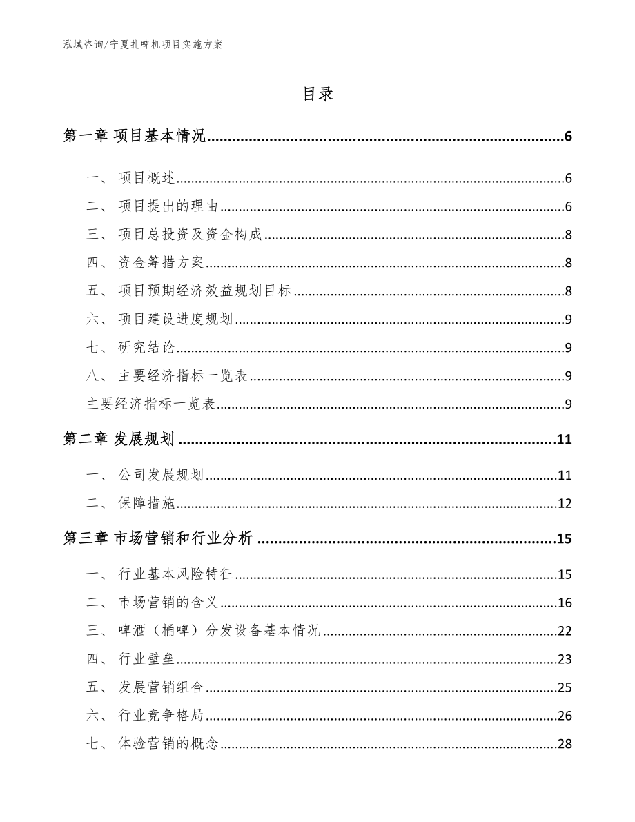 宁夏扎啤机项目实施方案_第1页