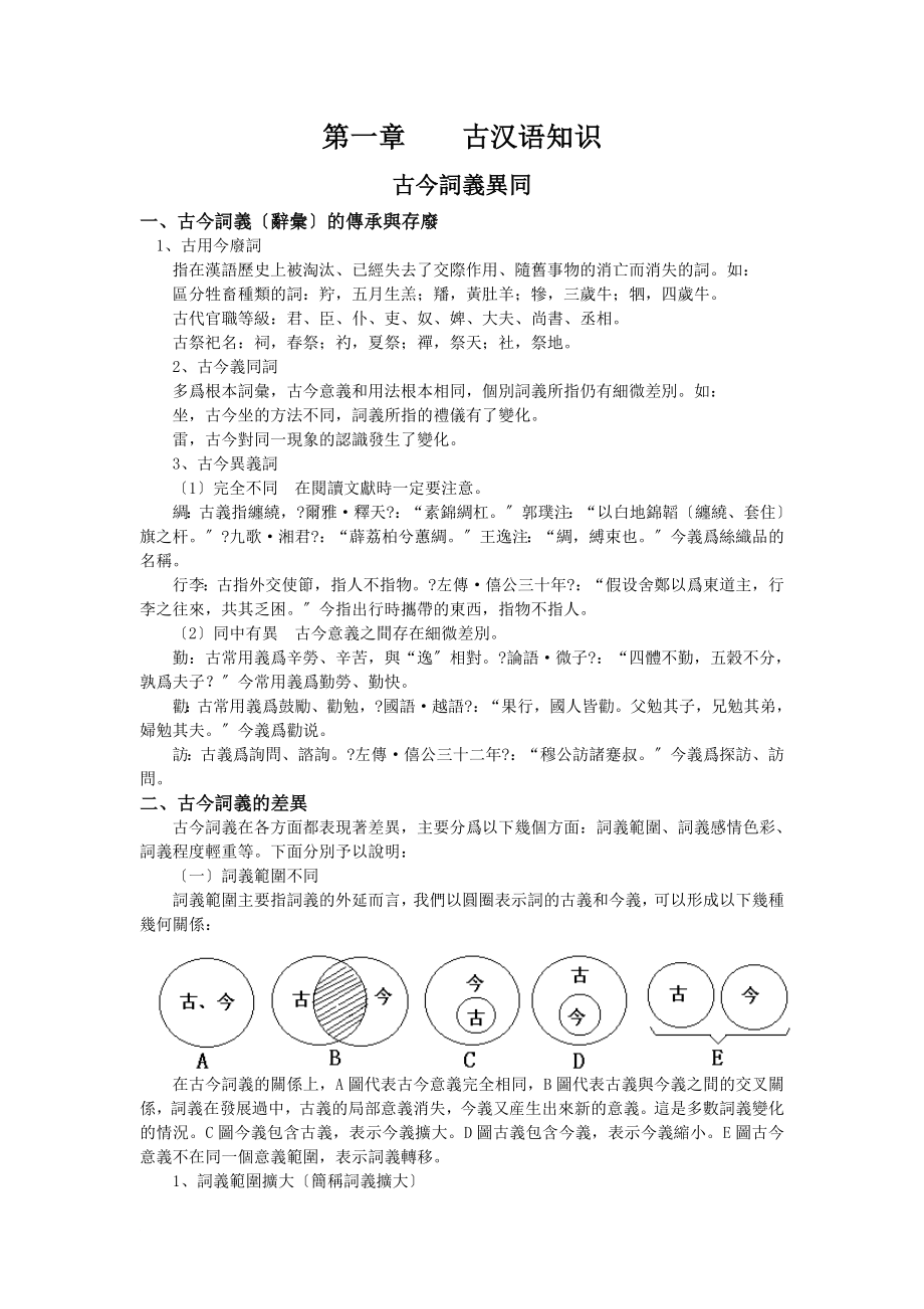 古汉语通论(繁体版)_第1页