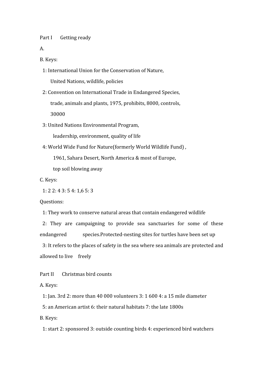 《英语听力教程3》第二版-Unit2-答案_第1页
