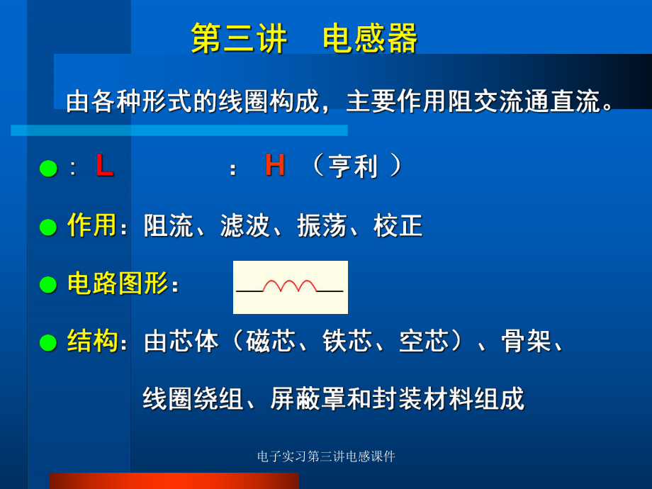 电子实习第三讲电感课件_第1页