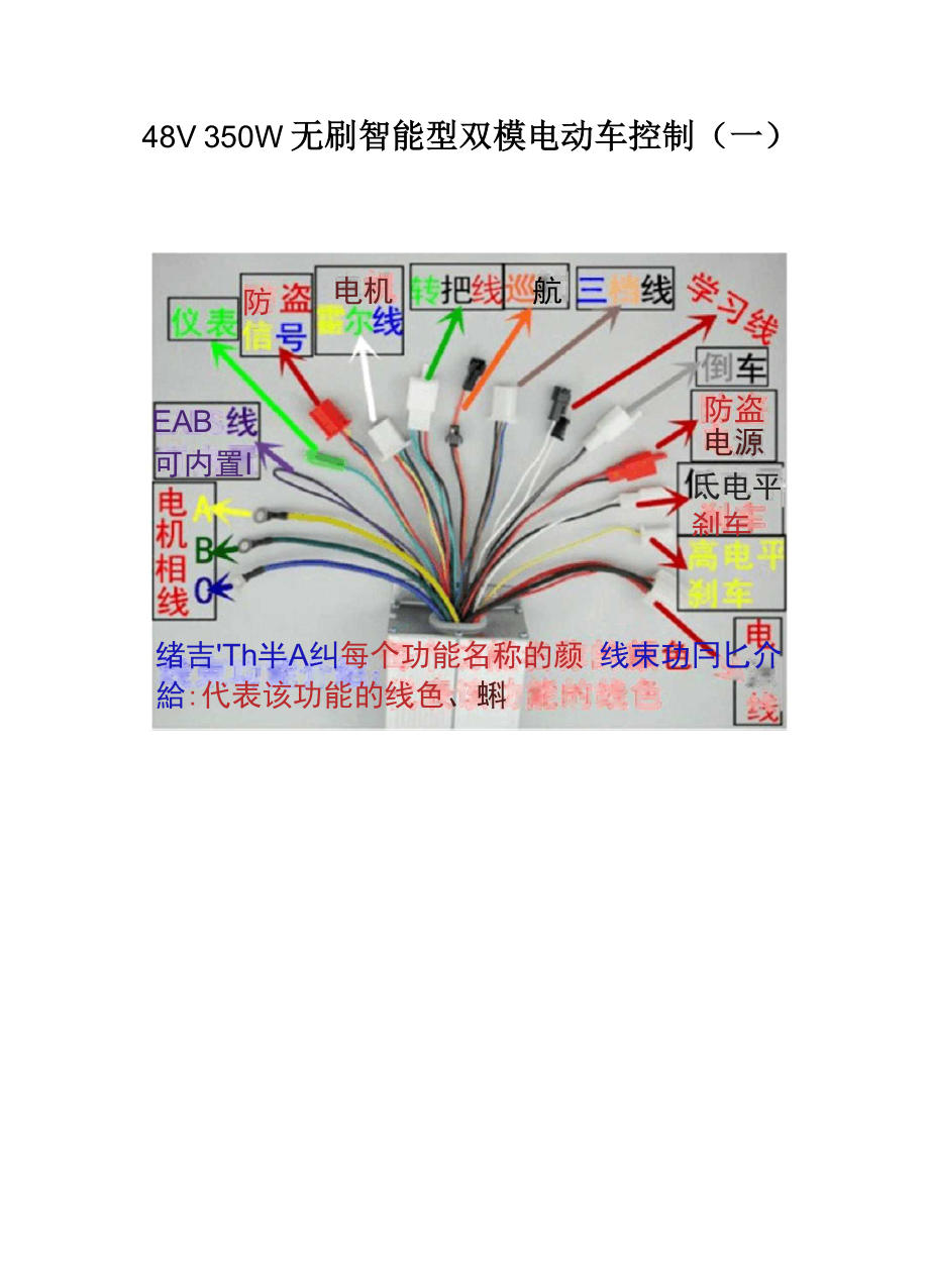 双模无刷电动车控制器_第1页