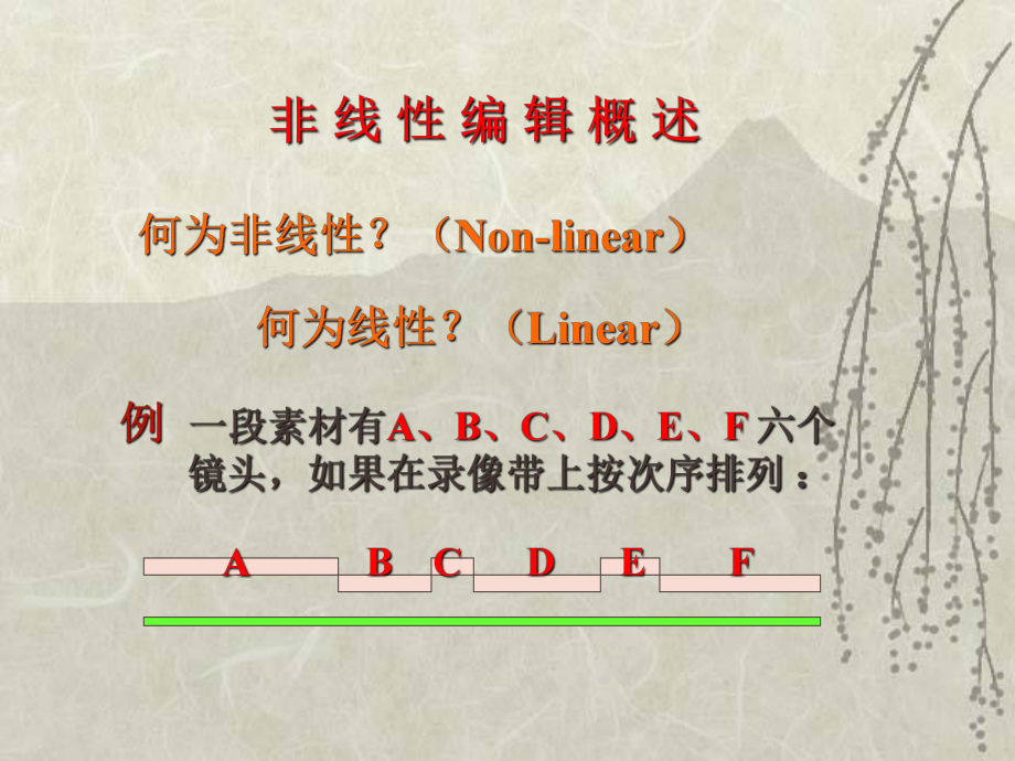 《非线性编辑概述》PPT课件_第1页