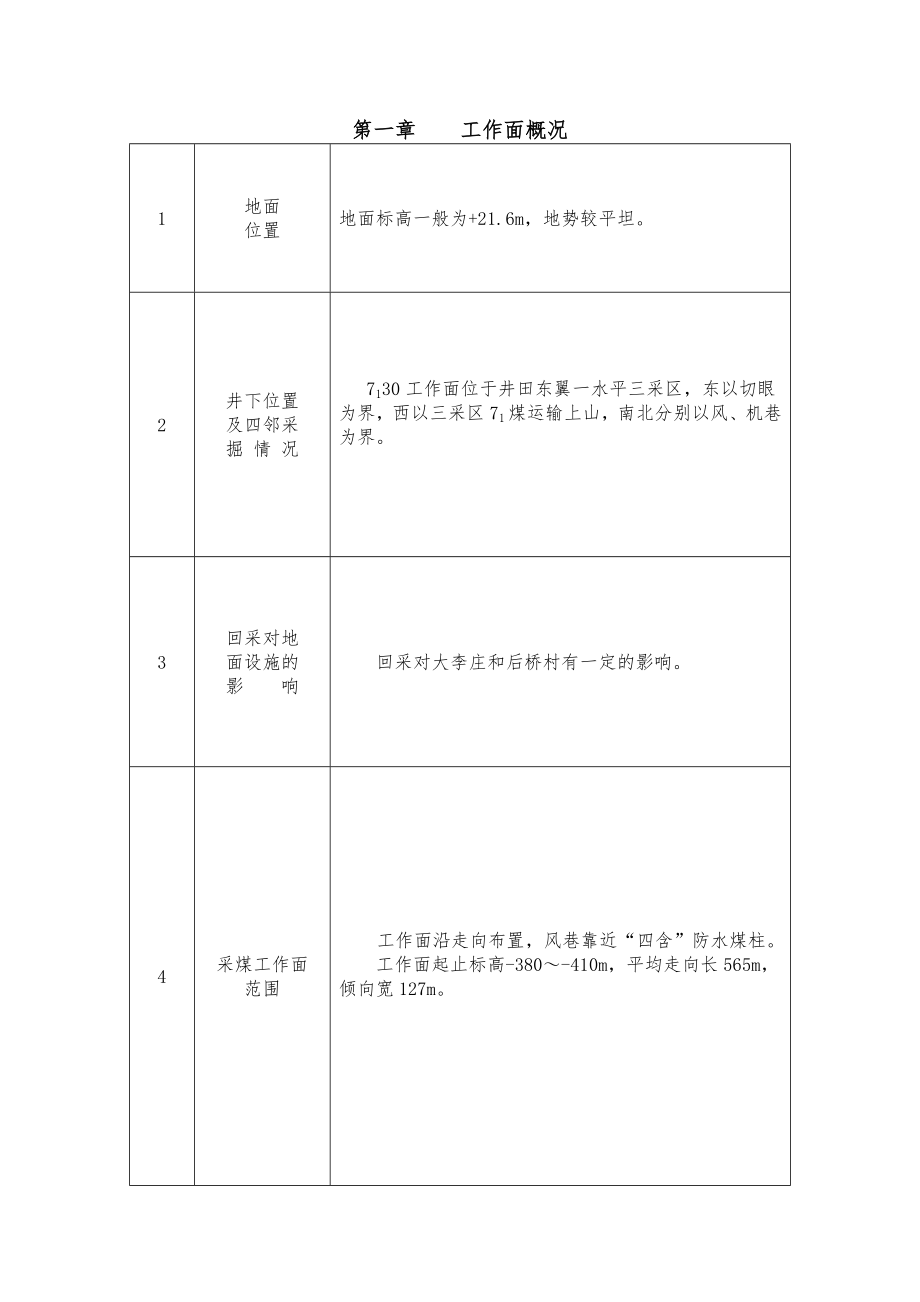 工作面第三块段作业规程_第1页