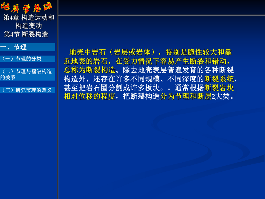 断裂构造之节理王莉霞_第1页