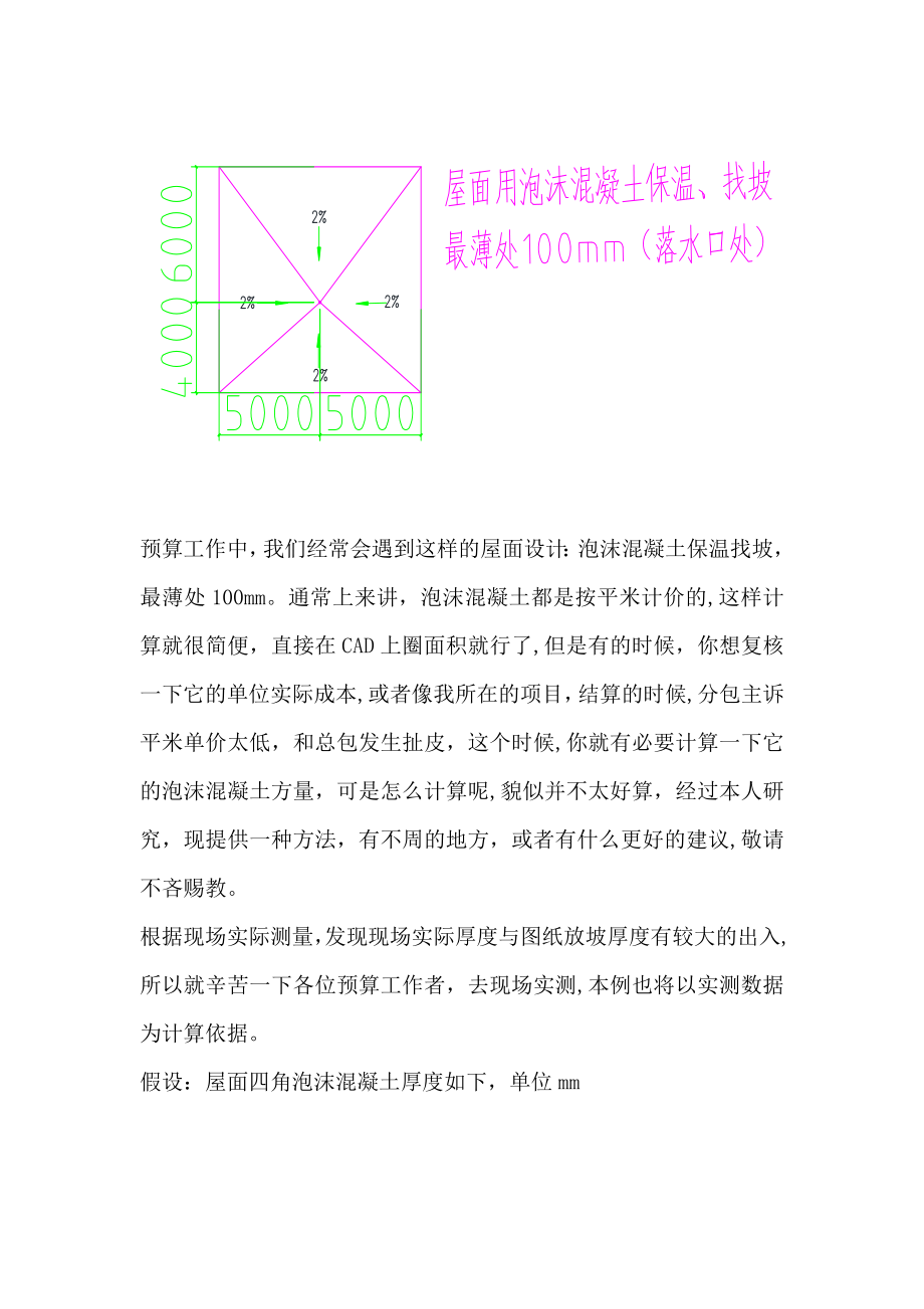 屋面找坡层方量计算_第1页
