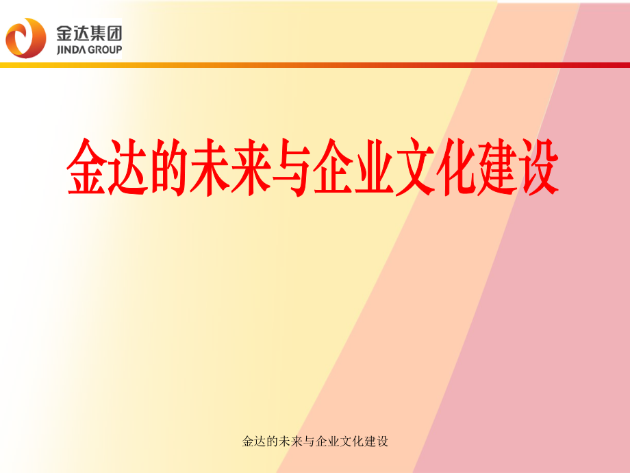 金达的未来与企业文化建设课件_第1页
