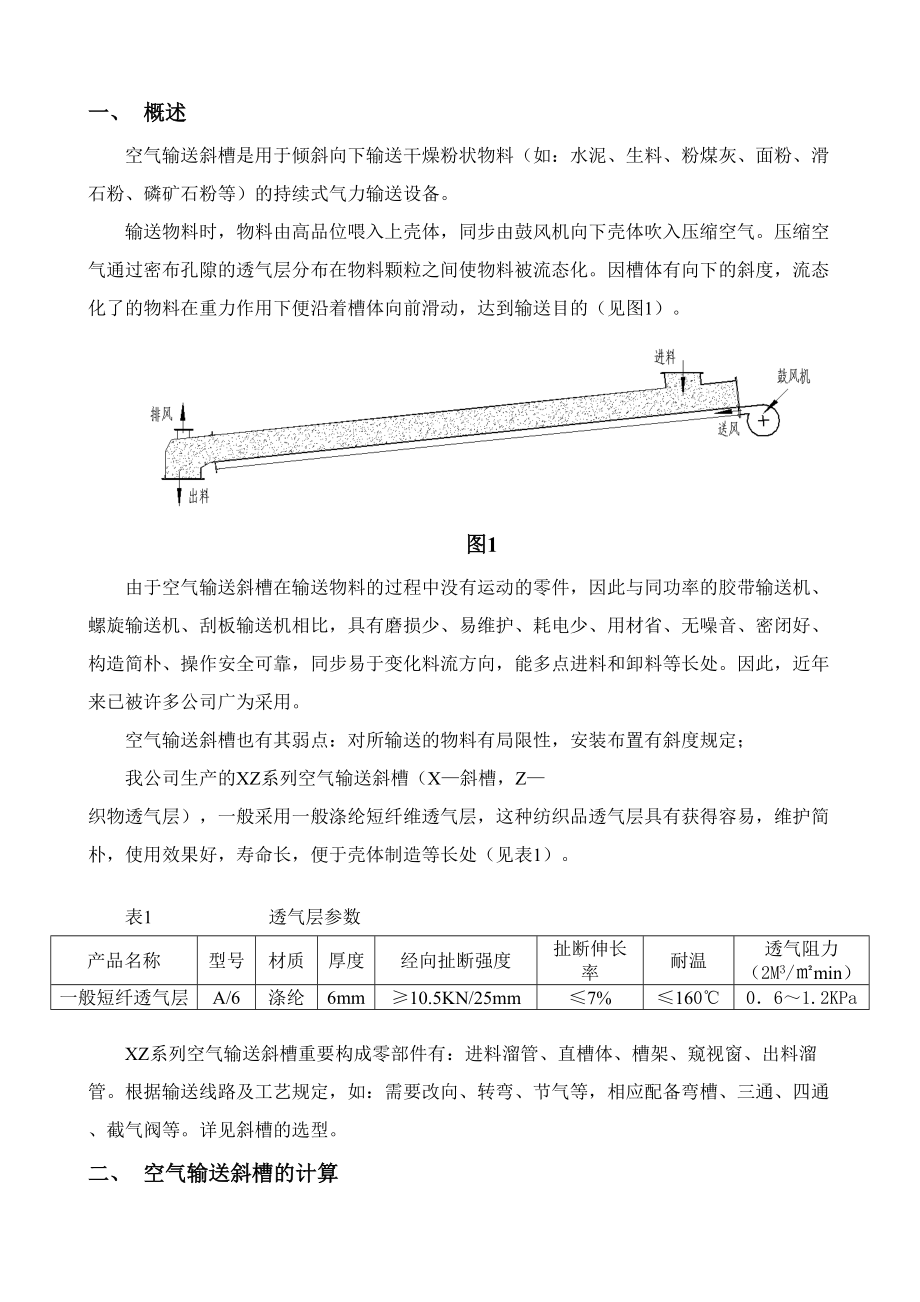 空气输送斜槽使用手册_第1页