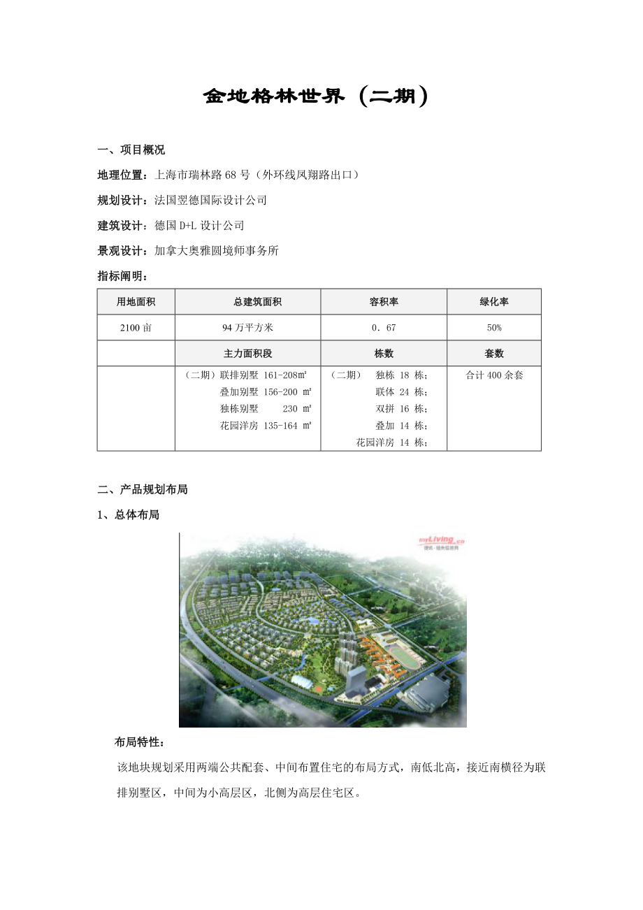 金地格林风范城产品与营销分析案例_第1页