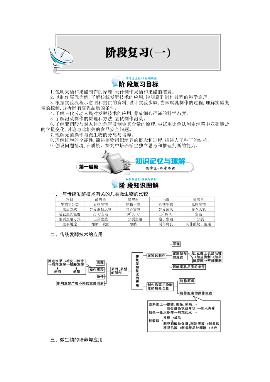《阶段复习(一)》导学案_第1页