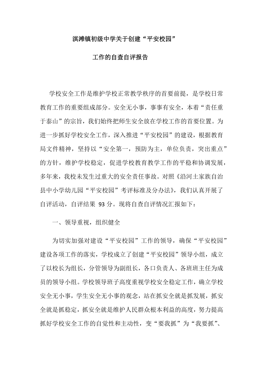 自评报告申报材料_第1页