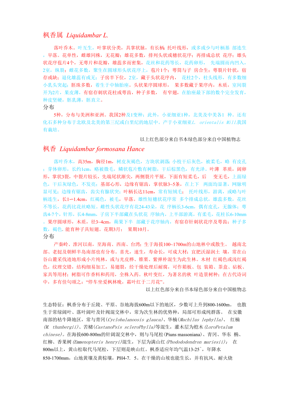 金缕梅科某些植物_第1页