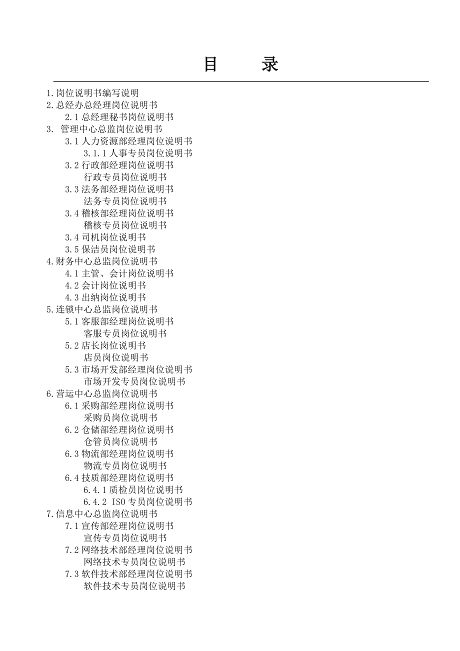 购得乐岗位职责说明书_第1页