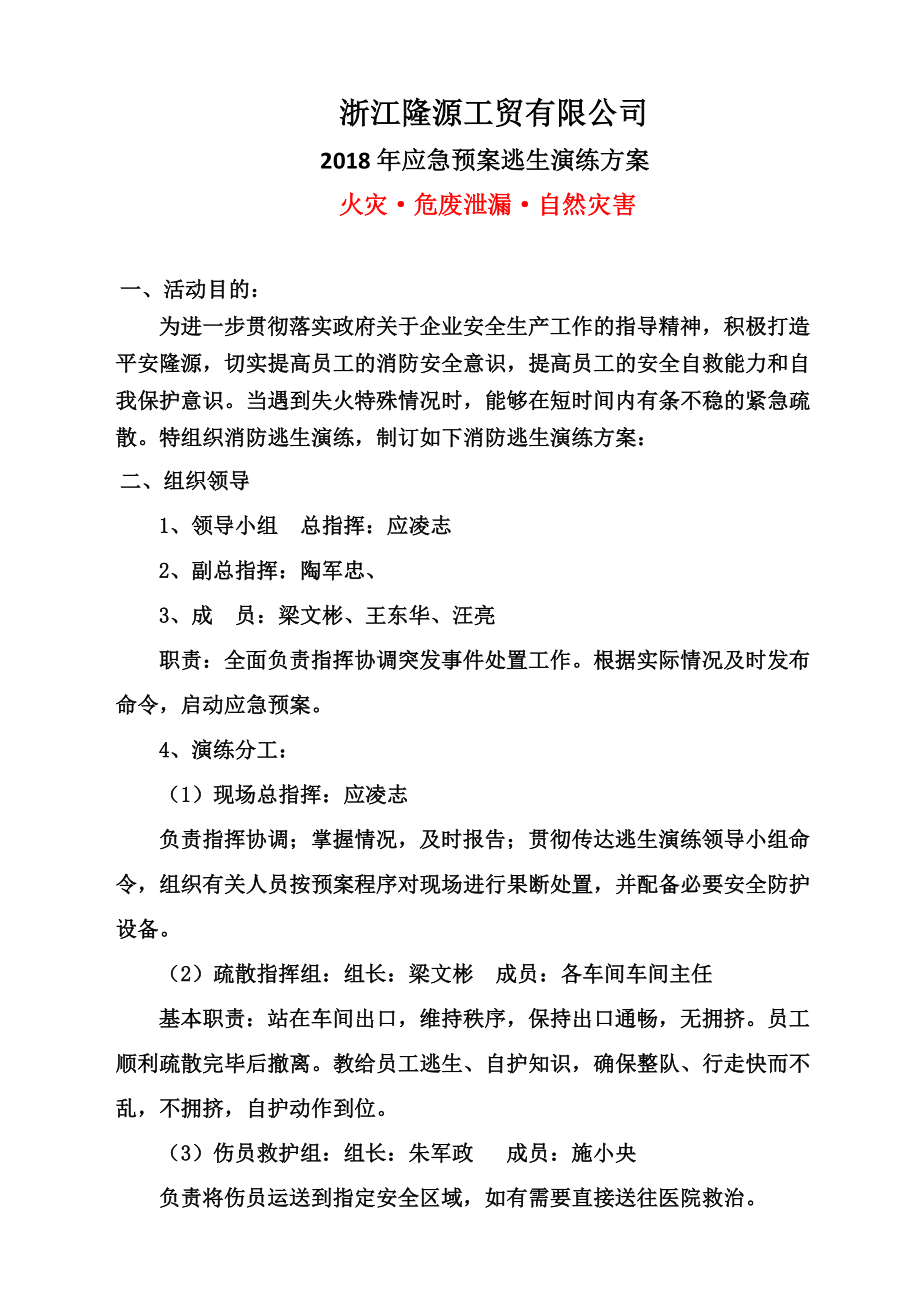 应急预案演练方案_第1页