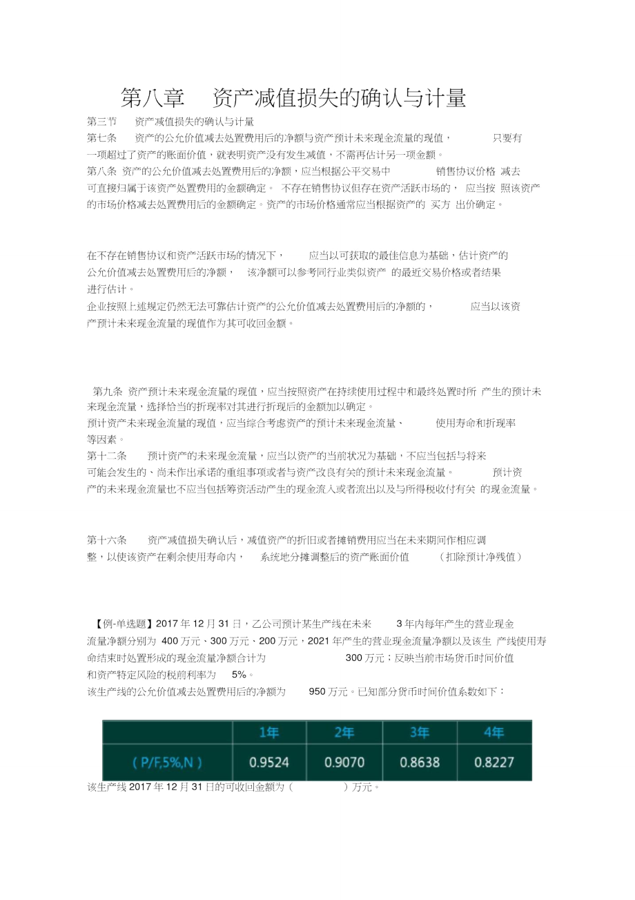 资产减值损失的确认与计量_第1页