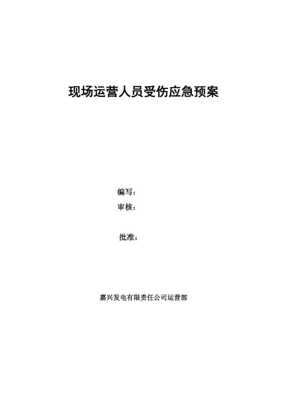 现场运行人员受伤应急预案样本_第1页