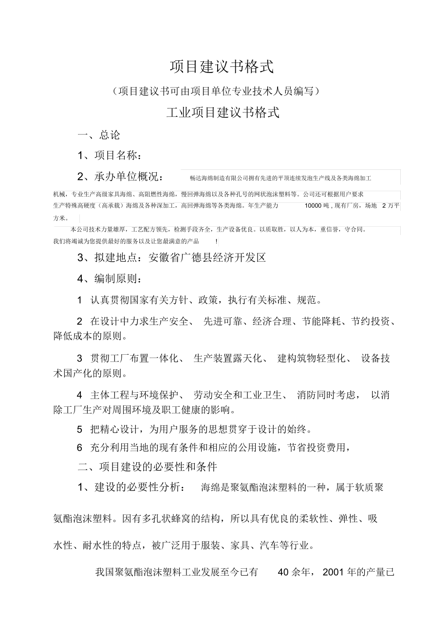 项目建议书通用文本_第1页