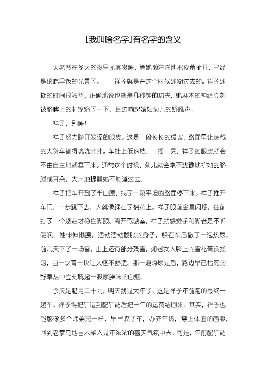[我叫啥名字]有名字的含义_第1页