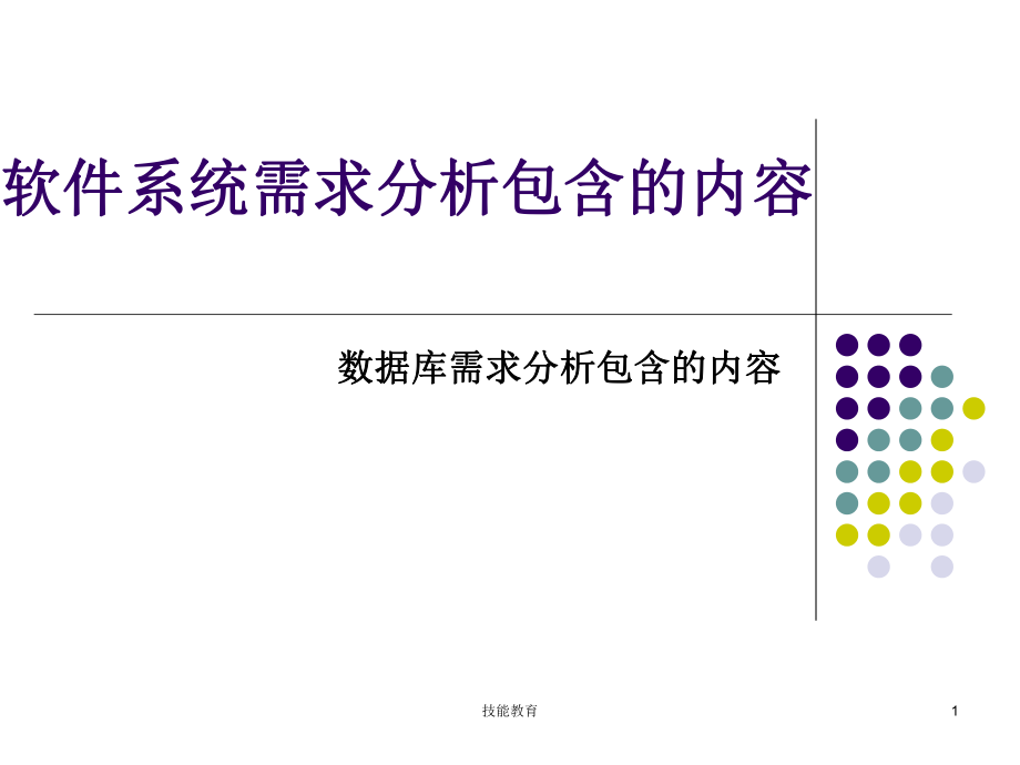 软件系统需求分析包含的内容【青苗教育】_第1页
