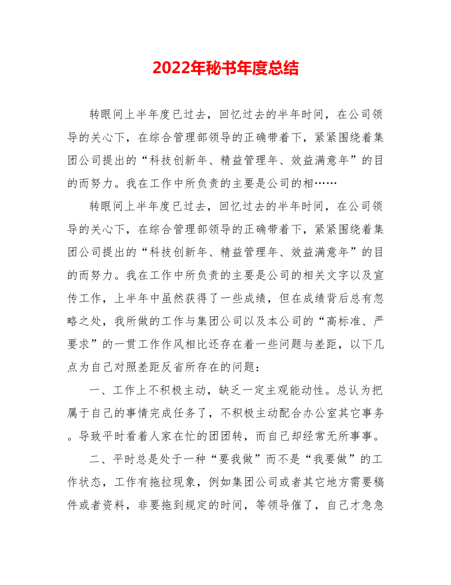 202_年秘书年度总结_第1页