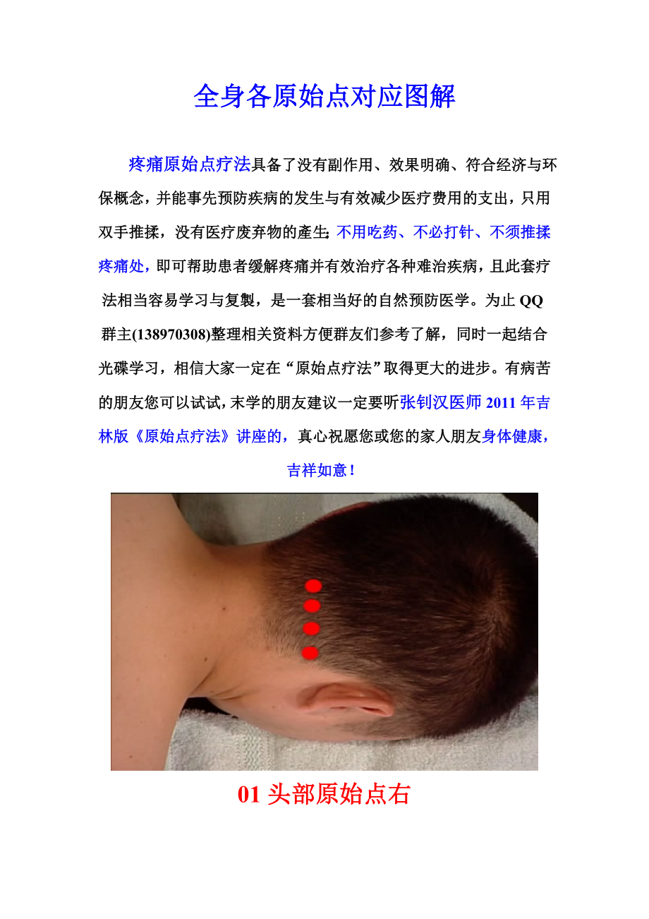 全身各原始点对应图解_第1页