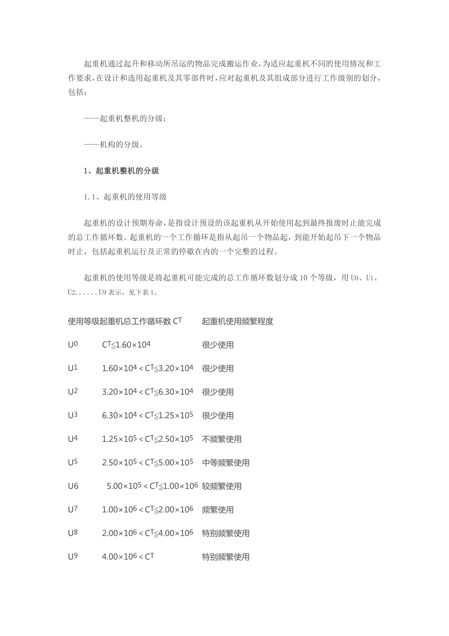 起重机工作级别的划分_第1页