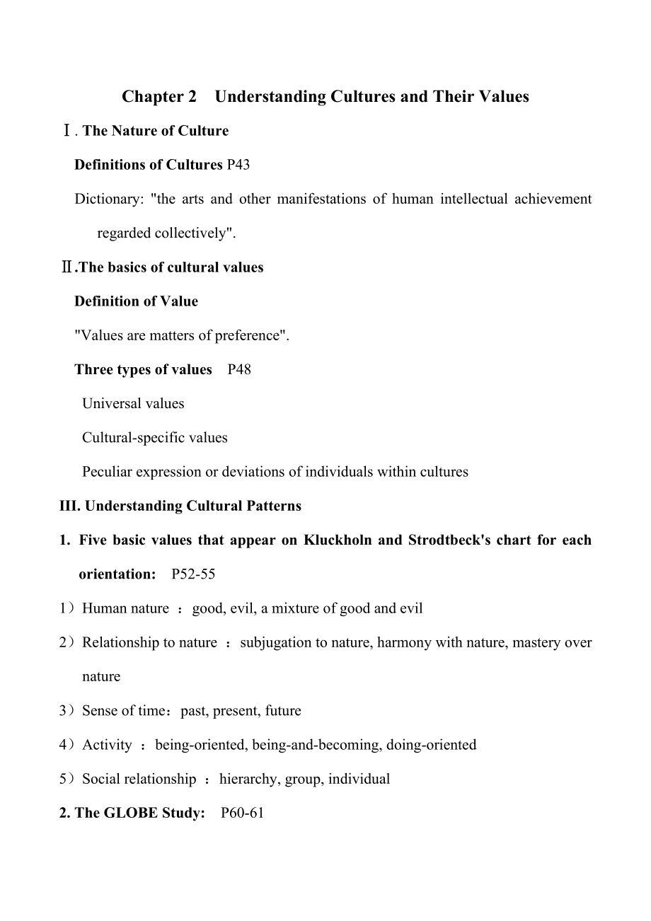 跨文化商务交际 IBC Chapter 2_第1页
