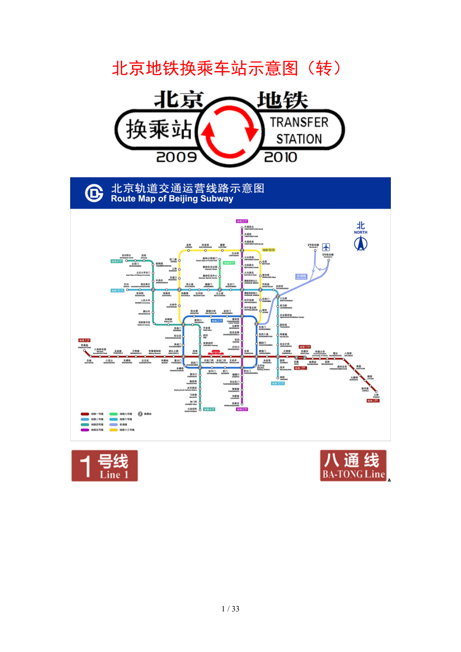 北京地铁换乘车站结构示意图（转）_第1页