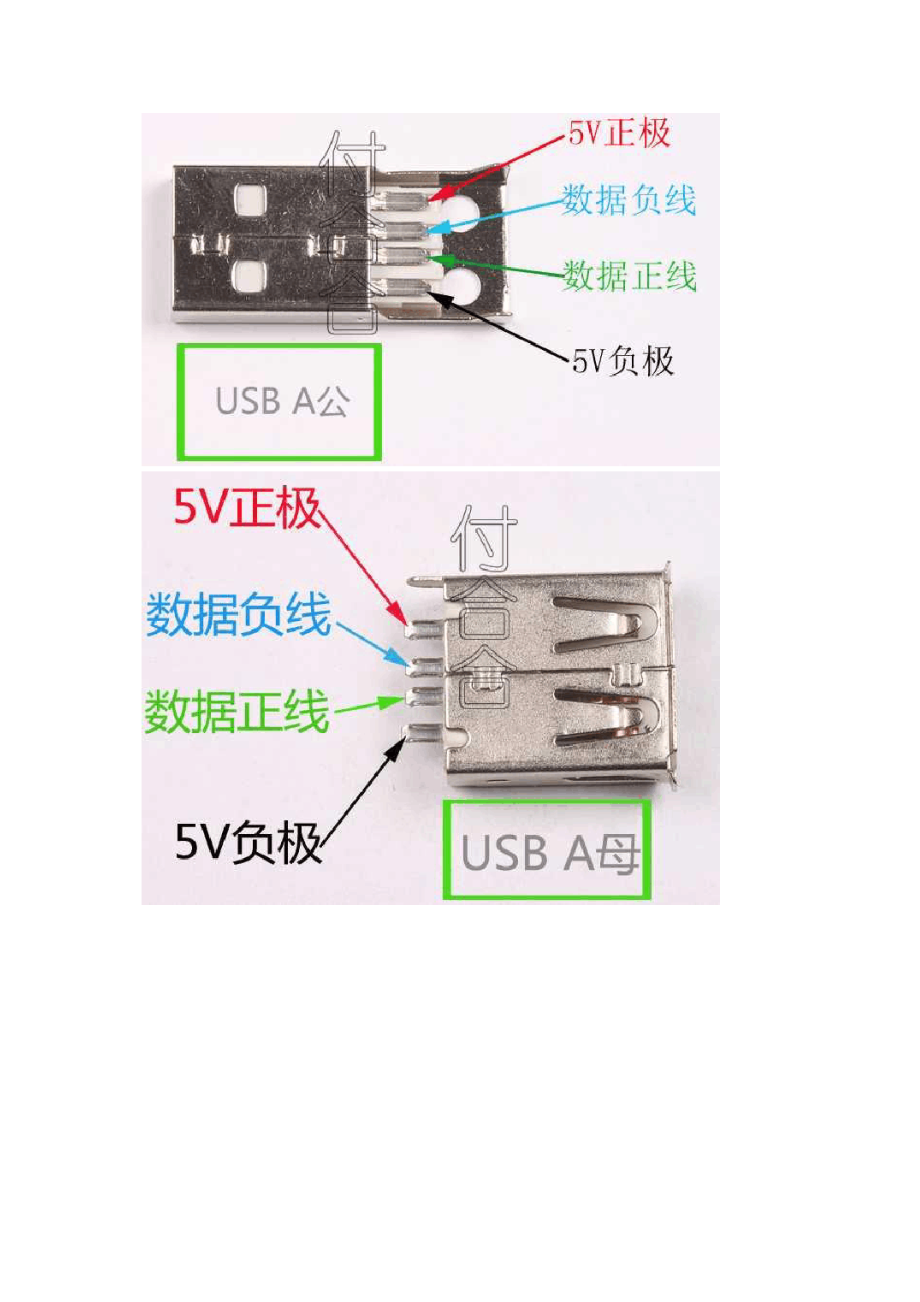mini-micro-usb接线引脚定义图_第1页