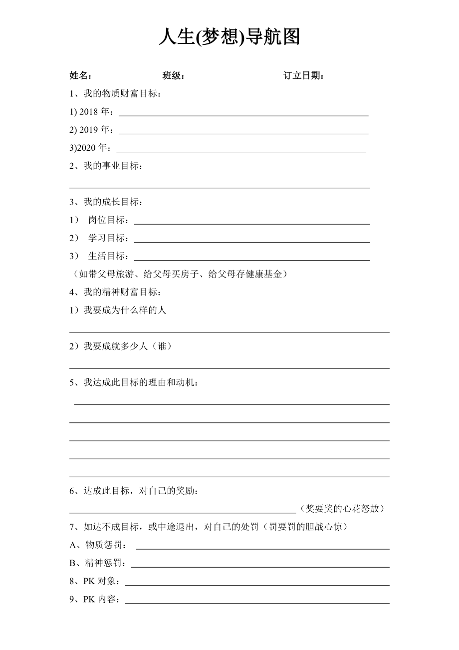 个人人生导航图_第1页