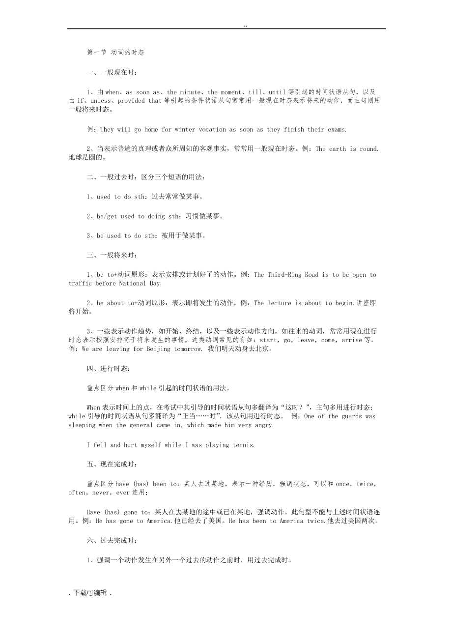 全国公共英语三级常见语法_第1页
