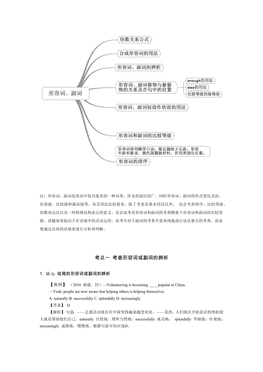 形容词副词高考知识模块_第1页
