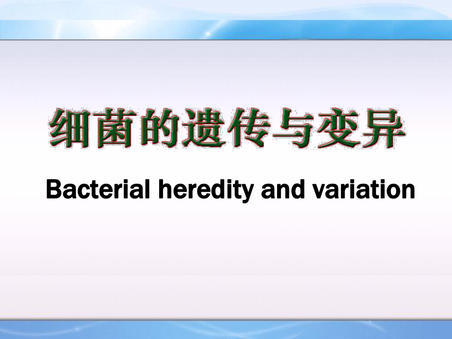 细菌的遗传与变异2012_第1页