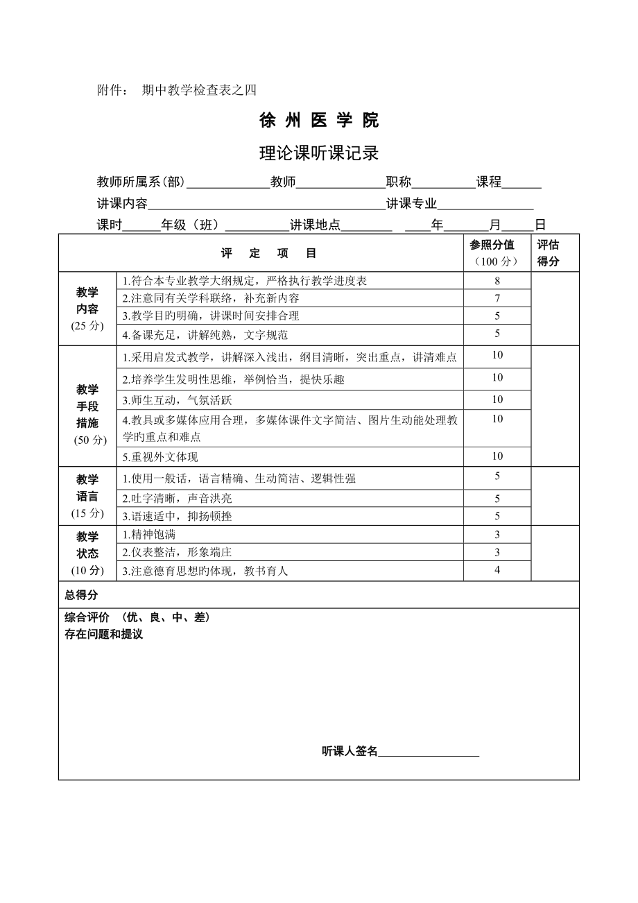 听课评价表_第1页